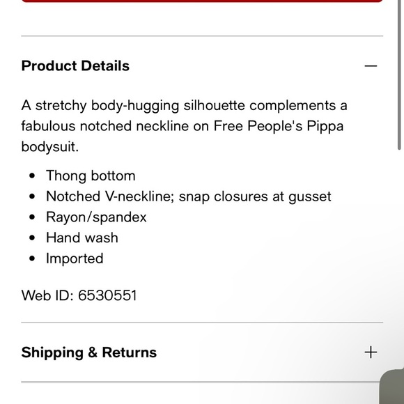 NWT Free People Pippa Printed V-Wire Thong Bodysuit - Picture 7 of 7